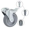 vidaXL 24 pcs Bolt Hole Swivel Casters 100 mm