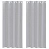 vidaXL Voile Curtain 2 pcs Dark Grey 260 x 140 cm Polyester
