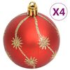 vidaXL 108 Piece Christmas Bauble Set Gold and Red