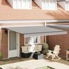 vidaXL Retractable Awning Light Grey 400 x 300 cm Polyester and Steel