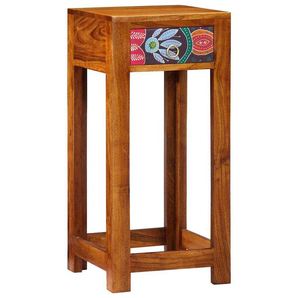 vidaXL Telephone Stand Brown 35 x 35 x 75 cm Solid Acacia wood