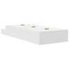vidaXL Storage Bed Frame with Drawer White 75 cm Engineered Wood