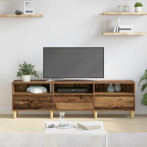 vidaXL TV Cabinet Old Wood 150 x 30 x 45 cm Engineered Wood