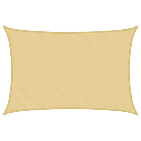 vidaXL Sun Shade Sail Sand 5x3 m 100% Polyester Oxford