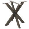 vidaXL Dining Table Leg Spider Shape Black 85x85x(72-73) cm Steel