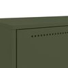 vidaXL Highboard Olive Green 68x39x111.5 cm Steel