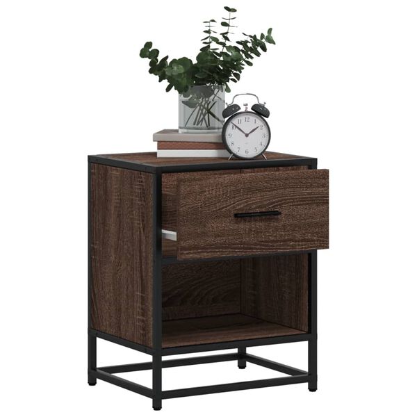 vidaXL Bedside Cabinets 2 pcs Brown Oak 40x31x50 cm Engineered Wood