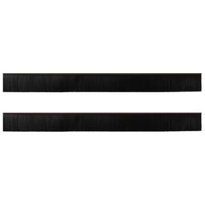 vidaXL Self-adhesive Door Brush Seals 2 pcs Brown 100 cm