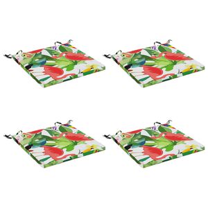 vidaXL 4-Piece Seat Cushions SOEST 4 pcs 100% Polyester Multicolour