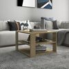 vidaXL Coffee Table Sonoma Oak 60x60x40 cm Engineered Wood