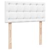 vidaXL Box Spring Bed with Mattress White 80x200 cm Faux Leather