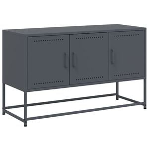 vidaXL TV Cabinet Anthracite 100,5x39x60,5 cm Steel