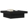 vidaXL Coffee Table Black Oak 90 x 90 x 28 cm Engineered Wood