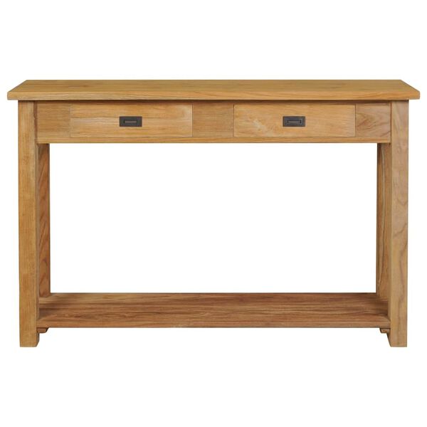 vidaXL Console Table Solid Teak 120x30x80 cm