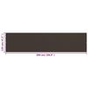 vidaXL Balcony Screen Brown 120x500 cm HDPE