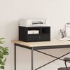 vidaXL Printer Stand Black 40x32x22,5 cm Engineered Wood