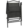 vidaXL Folding Garden Chairs 8 pcs Melange Grey Steel and Textilene