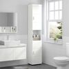 vidaXL Bathroom Cabinet Set TULUM High Gloss White 37 x 31.5 x 203 cm