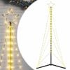 vidaXL LED Christmas Tree 363 LEDs Warm White 182 cm