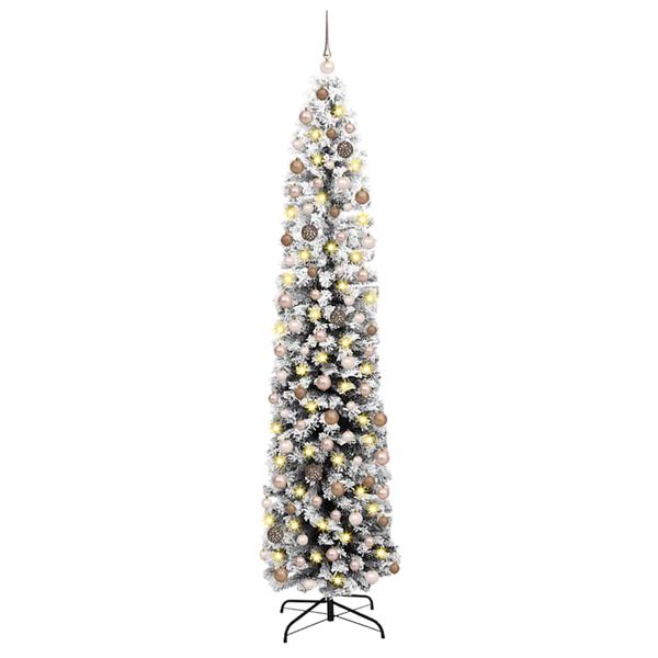 vidaXL Artificial Christmas Tree with 300 LEDs with Stand Green 210 cm