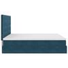 vidaXL Ottoman Bed with Mattresses Dark Blue 180x200cm Velvet