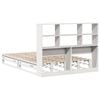vidaXL Bookcase Bed without Mattress White 140x190 cm Solid Wood
