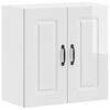 vidaXL Kitchen Wall Cabinet "Kalmar" High Gloss White Engineered Wood