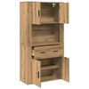 vidaXL Highboard Artisan oak 80 x 33 x 150 cm Engineered wood