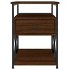 vidaXL Bedside Cabinets 2 pcs Brown Oak 40x42x55 cm Engineered Wood