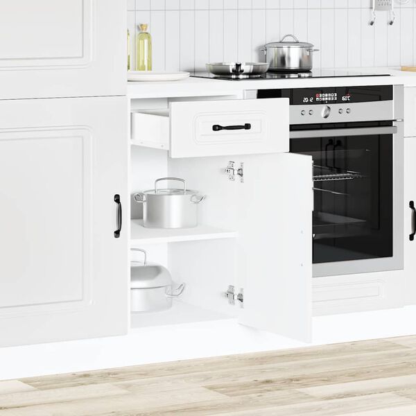 vidaXL Kitchen Base Cabinet Kalmar White Engineered Wood