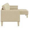 vidaXL Sofa Set Cream 173 x 131 x 67 cm Fabric