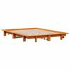vidaXL Bed Frame without Mattress Wax Brown 120x190 cm Small Double Solid Wood Pine