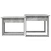 vidaXL Coffee Table Set 2 pcs Concrete Grey Engineered Wood