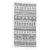 vidaXL Rug Black and White 80x150 cm Cotton