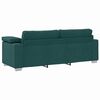 vidaXL Sofa Dark Green 219 x 77 x 82 cm Fabric