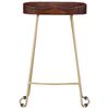 vidaXL Gavin Bar Stools 2 pcs Solid Mango Wood
