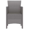 vidaXL Garden Chair 4 pcs Light grey 53 x 49 x 85 cm PP
