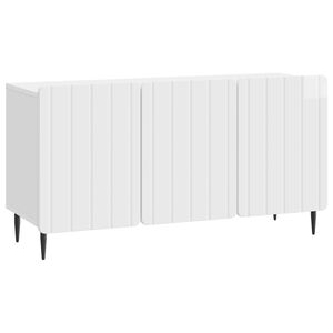 vidaXL TV Cabinet High Gloss White 99 x 34.5 x 52 cm Engineered Wood