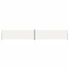 vidaXL Retractable Side Awning Cream 160x1000 cm