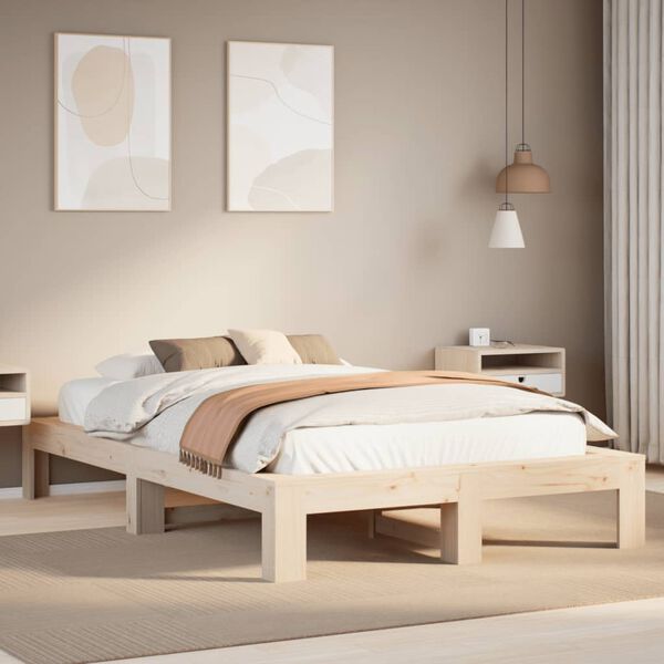 vidaXL Bed Frame without Mattress 120x200 cm Solid Wood Pine