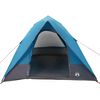 vidaXL Camping Tent with Roof Blue 275 x 230 x 140 cm Taffeta