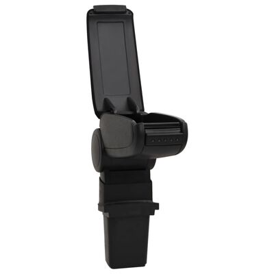 vidaXL Car Armrest Black 12x32x(34-50) cm ABS