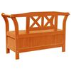 vidaXL Outdoor Bench Brown 119 x 44 x 76 cm Solid Pine Wood