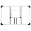 vidaXL Basketball Backboard Transparent 106x69x3 cm Polycarbonate