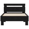 vidaXL Bed Frame Black Oak 98.5 x 200 cm Engineered Wood