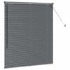 vidaXL Venetian Blinds with Curtains Dark Grey 130 x 110 cm Aluminium