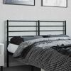 vidaXL Metal Headboard Black 160 cm