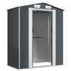 vidaXL Garden Shed Anthracite 192x108x223 cm Galvanised Steel