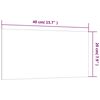 vidaXL Wall-mounted Magnetic Board Black 40x20 cm Tempered Glass