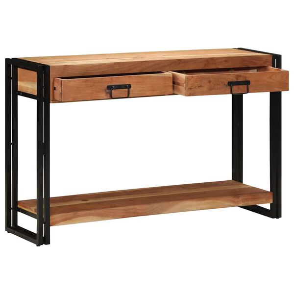 vidaXL Console Table Brown 120 x 33 x 75 cm Solid Acacia Wood